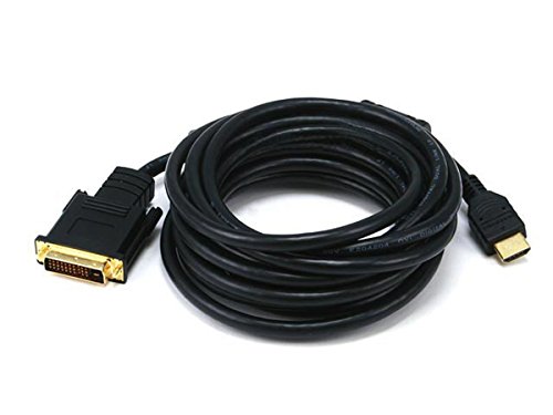 Monoprice 102698 15-Feet 28AWG HDMI to M1-D Video Cable - Black