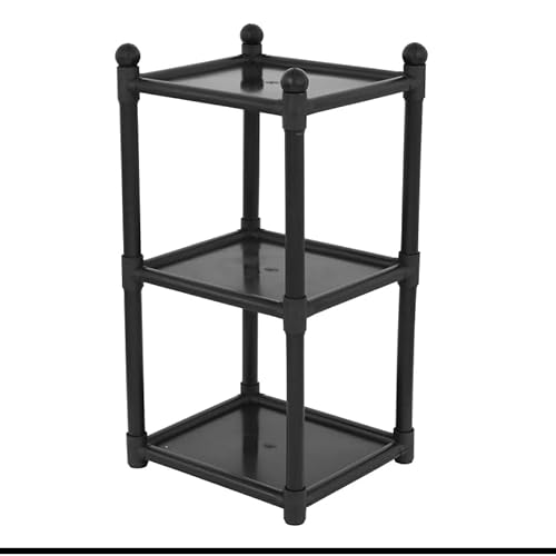 Estante 3 Prateleiras Modular Preta Multiuso Para Sala E Quarto Multiuso Kit (preto)