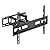 Mount-It! Full Motion TV Wall Mount with Heavy Duty Dual Arms, 14" Extension and Compatible with TVs 37" up to 80" Screen Size, Fits VESA up to 600x400mm, 88 Lbs Capacity