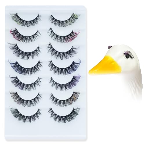 KCMOSGI 7 Pcs Porch Goose Outfit Eyelash Reusable for Porch Goose Statue Decoration