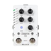 Dual-footswitch stereo looper pedal Up to 77 save slots for a total of 300 minutes record time Auto Record function Fade Out function allows tracks to fade out naturally after playing stops Saving options are based on the structure of songs, allowing...