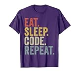 Eat Sleep Code Repeat Funny Coding T-Shirt