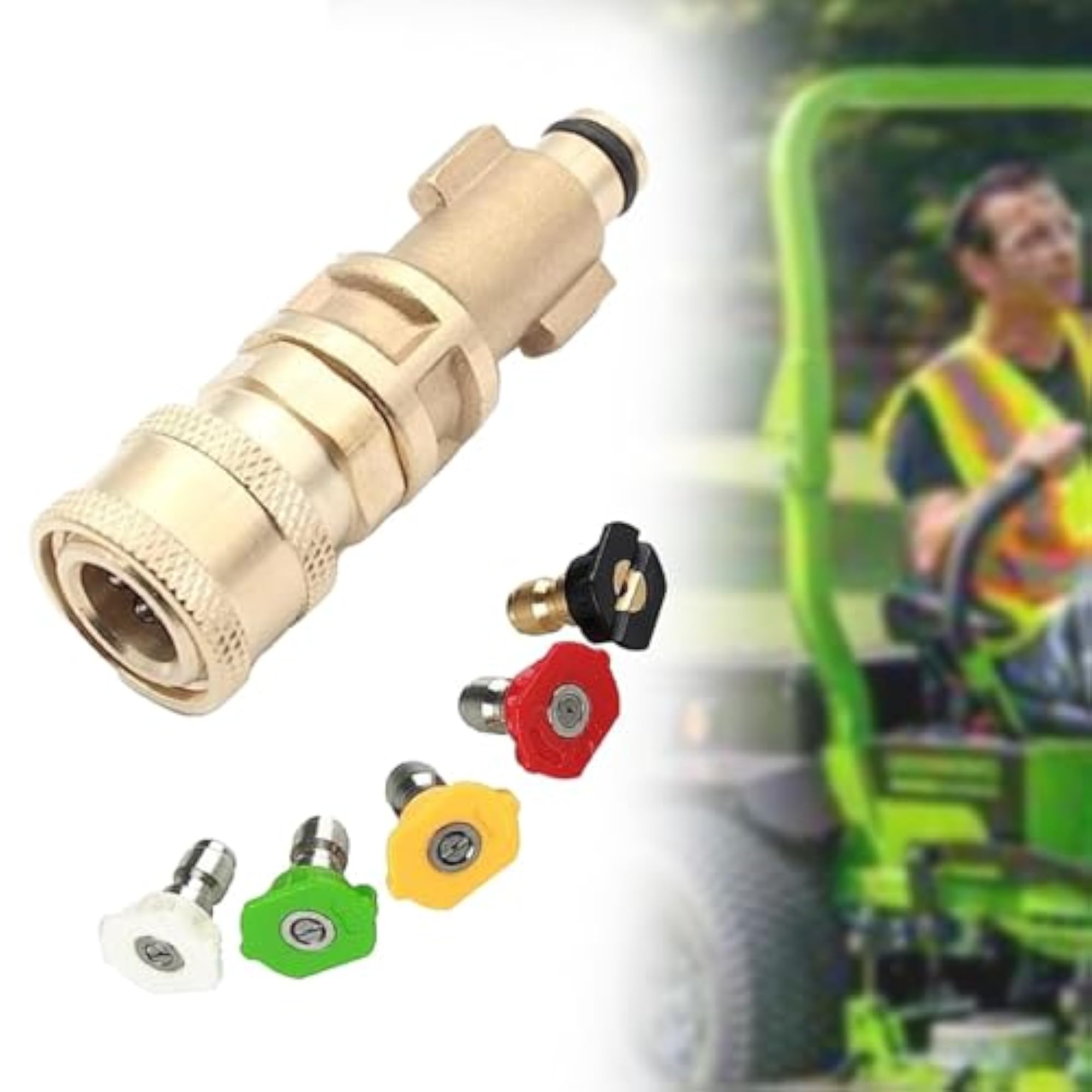 1/4 inch Quick Connector with 5 Nozzle Tips
