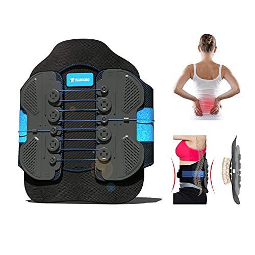 Lower-Back-Support-Belt-Fit-Belly-29535-LSO-Back-Brace-with-Maximum-Decompression-PlateAdjustable-Arch-Back-SupportLower-Back-Brace-WRemovable-Lumbar-Pad-for-Men-Women-Herniated-DiscSciatica