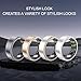 GOWENIC Smart Health Ring, 50 Meters Water Lightweight Aluminium Alloy Sports Ring, Track Fitness Remotely, 7 Day Battery Life, Innovative Design, Seamless Blend, for JYOUPRO