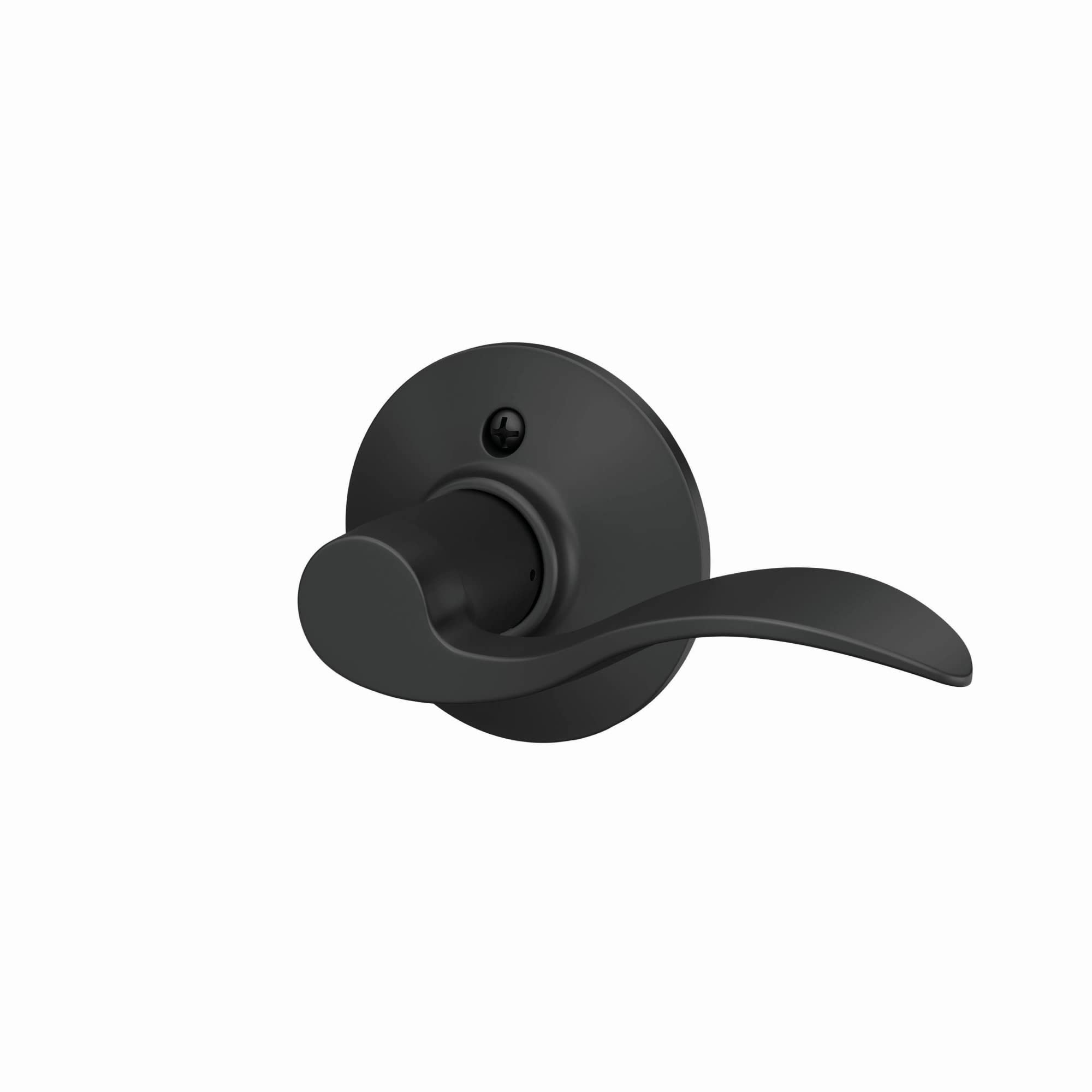 Schlage F170 ACC 622 RH Right Handed Accent Door Lever, One Sided Non-Turning Dummy Door Handle, Matte Black