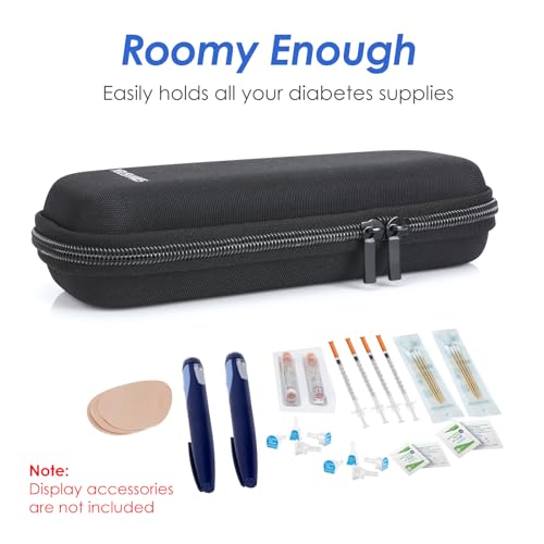 youshares insulin cooler travel case tsa approved - portable medication cooler for travel and daily life diabetic travel case with 2 ice packs