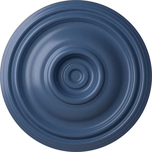 14 3/4"OD x 1 3/4"P Traditional Ceiling Medallion (Fits Canopies up to 4"), Hand-Painted Americana
