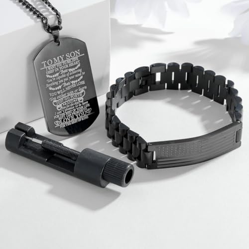 Pulsera Ajustable de Acero Inoxidable CaleesLLC para Hombre miniatura 3