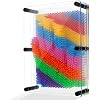3D Pin Art Toy, Pin Art Board Sculpture Size 8x6 in, Sensory Pin Art Board, Classic Novelty Sculpture Impression Needle Art Toy, Colorful Plastic Pin Art Board for Decoration