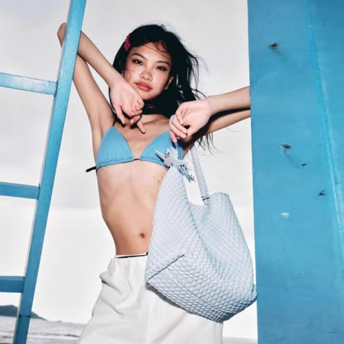 Image of Woven Tote Bag for Women, Shoulder Handbags, Beach Hobo, Handwoven Satchel Underarm Bag, Top-Handle Bag With Purses