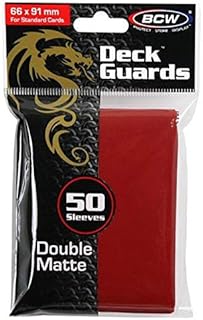 600 Red Double Matte Deck Guard Card Sleeves - Ultra Protectors - MTG - Star Wars