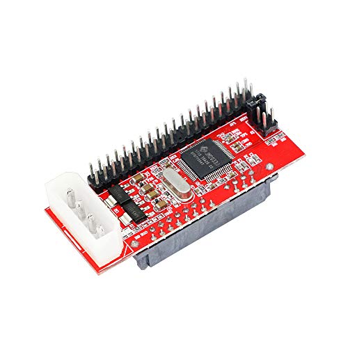 SinLoon SATA Female to 40 pin Male 3.5 inch IDE Adapter for PC and Mac Computer to SATA Hard Drive Interface Adapter(SATA F/3.5 M Red)