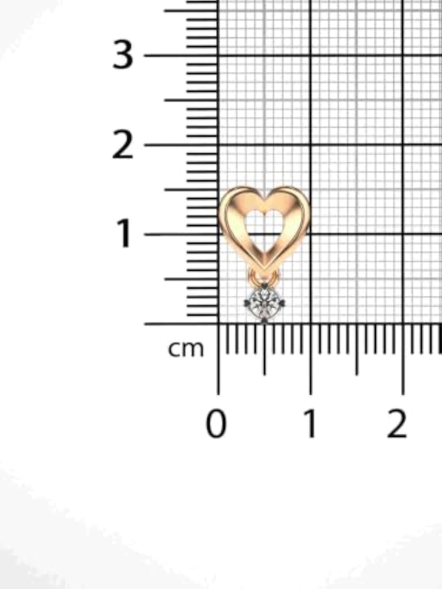 Women's Hallmarked 9K Rose Gold & Lab Grown Diamond Pendant, Elegant