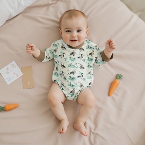 fhutpw Unisex Baby Long Sleeve Bodysuit Fall Winter Infant Boy Girl Romper Duck Print 3 6 12 18 Months Clothes2