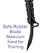 MetalTac Airsoft Rubber Combat Bayonet Knife with Scabbard/Sheath Medium Hard Rubber Blade and Box Packaging