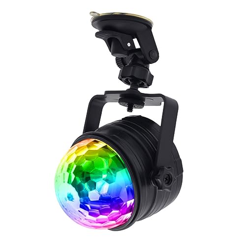 Yardwe USB Party Light Disco Ball with Sound Activation Remote Control LED Stage Lighting for Parties Dance Ktv Bars Portable Design