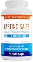 Fasting Salts Capsules: Pure Electrolyte Supplement for Extended Fasting. Sodium, Potassium, Magnesium | Completely Free from Junk Fillers, Sugars, Sweeteners | 120 Capsules.