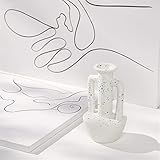 [Material] Está hecho de cerámica sin esmaltar de alta calidad con una textura mate. Los jarrones no son solo floreros comunes, sino también artesanías exquisitas.