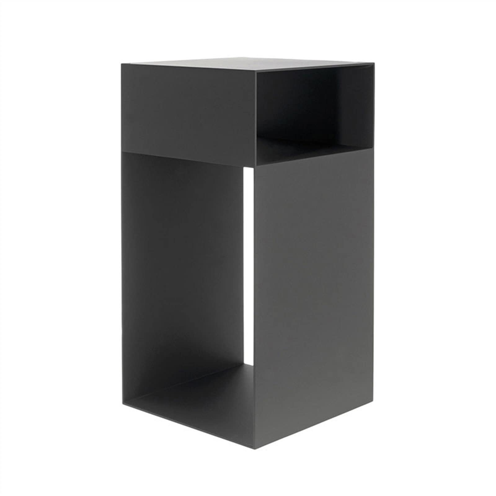 Table basse carrée noire pour salon moderne et chevet de chambre élégant