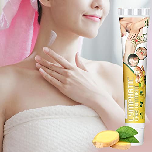 Pomada de Gengibre - Extratos Naturais de Pomada de Gengibre Lymphcare de Absorção Rápida,Gengibre G