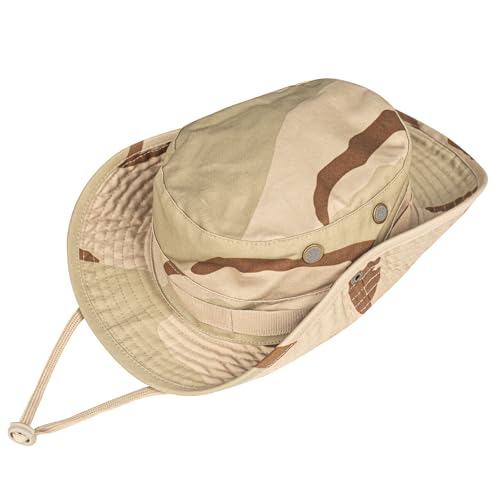 Image of Sun Hats for Men Women Bucket Hat UPF 50+ Boonie Hat Foldable UV Protection Hiking Beach Fishing Summer Safari
