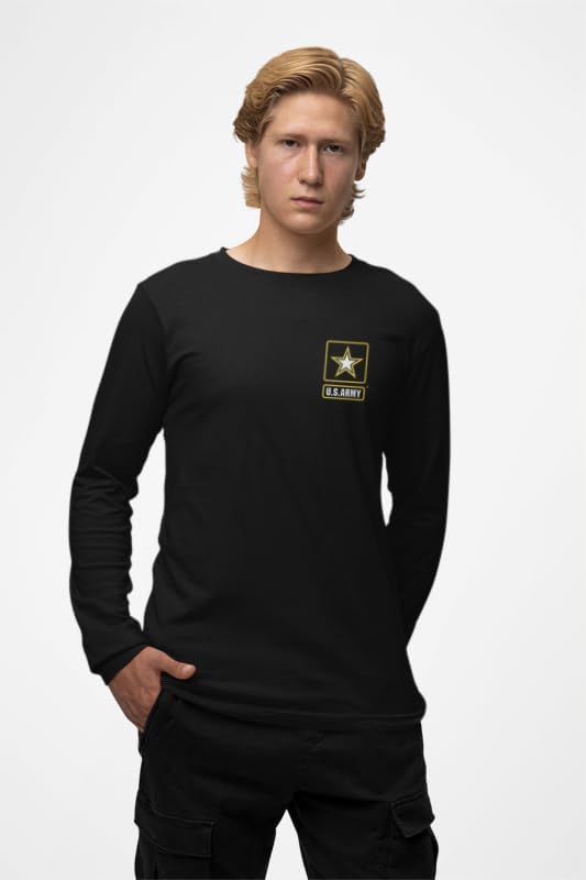 US Army This We'll Defend T-Shirt Long Sleeve Army Logo Front and Back Tee - Image 6