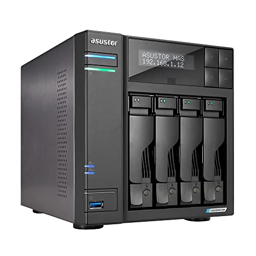Asustor Seagate IronWolf AS6604T - Servidor NAS (4 bahías, 24 TB, 4 bahías, 6 TB)