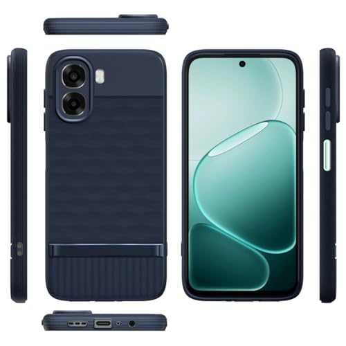 Image of Shockproof Case Compatible with Oppo A6x 5G / A6x 4G / K14x 5G | Full Camera Protection | TPU Flexible Back Cover for Oppo A6x 5G / A6x 4G / K14x 5G (Steel Blue)
