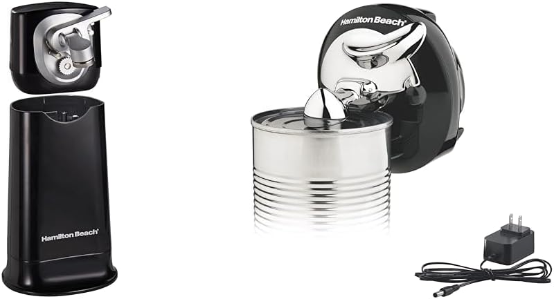 Hamilton Beach 2-in-1 Electric Automatic Can Opener for Kitchen with Hands-Free & Walk 'n Cut Electric Can Opener for Kitchen, Use On Any Size, Automatic and Hand-Free