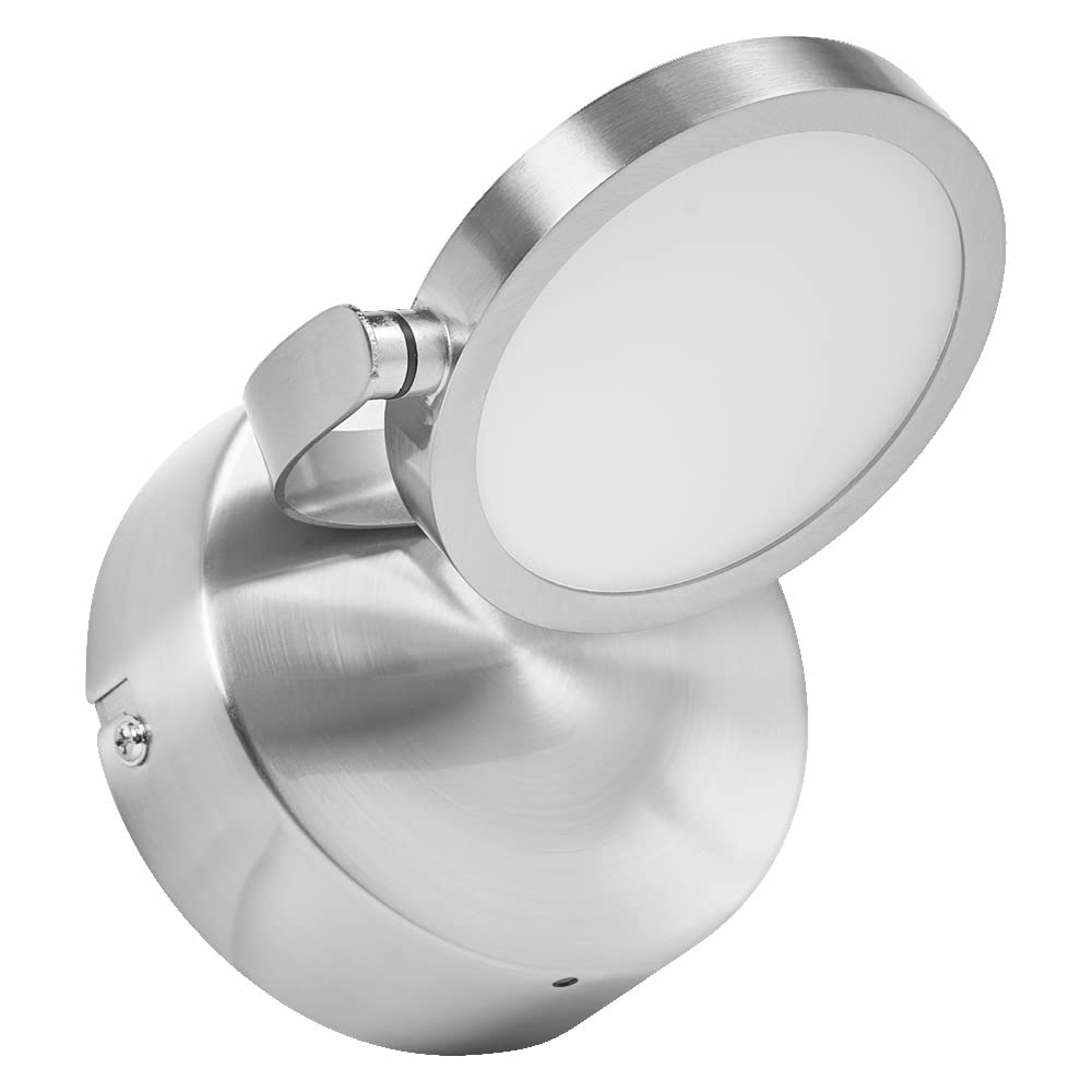 LEDVANCE SUN@HOME Badleuchte 110mm IP44, 7,5W, 520lm, regulierbares Weißlicht (2200K bis 5000K), stufenlos steuerbar, dimmbar, passt das Licht automatisch dem Biorhythmus an, Schutzklasse IP44, Chrom