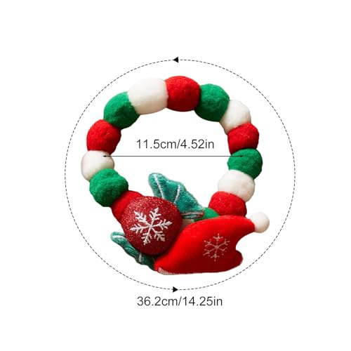 Collier de chat de Noël en peluche molle pour déguiser sans stress