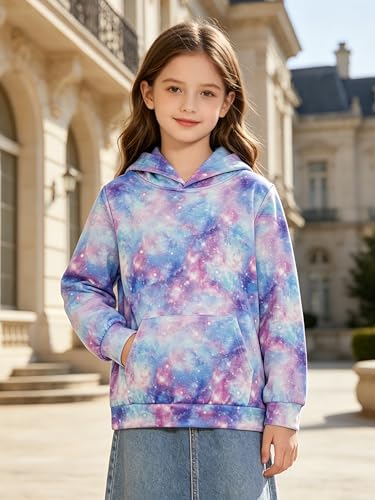 Image of uideazone Teen Girl Sweatshirt Hoody Hoodies Hooded Pullover with Pockets 4-14 Years