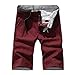 Produktbild Große Größe Gerade Shorts für Herren/Skxinn Männer Sommer Kurze Hose Übung Overalls Freizeithosen Casual Sport Slim Fit Hosen Regular Fit S-7XL Ausverkauf(Rot,6XL)