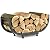 Kesito Firewood Rack Outdoor, 29 inch, Indoor Firewood Storage Holder, Log Holders for Firewood, Black