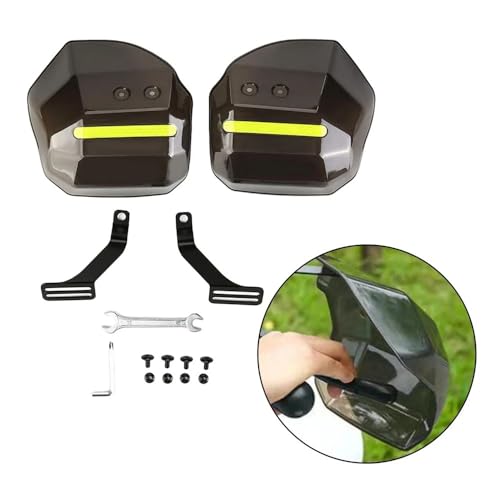 Protège-mains de moto coque rigide déviation vent et chocs
