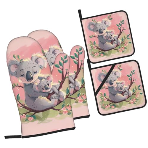 Ustensiles de cuisine isolés Koala Bear lot de 4 accessoires de cuisson micro-ondes et barbecue - 3