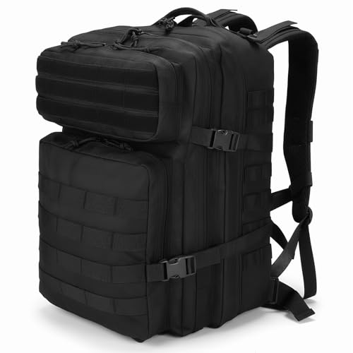 SHANNA Zaino Tattico Militare 45 Litri, Impermeabile Grand Zaini da Hiking, Zaino Assault 3 Giorni...