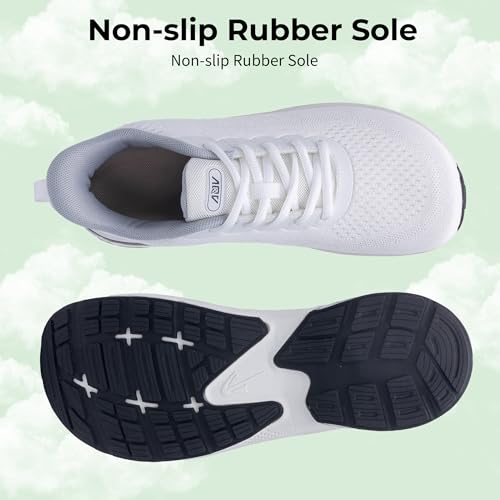 Image of IIV Womens Wide Toe Box Walking Shoes Arch Support Running Shoe Plantar Fasciitis Tennis Sneakers Orthotic for Pain Relief