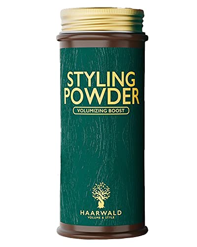 HAARWALD® Premium Haarpuder für Herren & Frauen [MEHR FÜLLE & VOLUMEN] - Volumen Puder Haare ohne Rückstände - Styling Powder für Frische im Haar - Volumen Puder Hair Powder Men (20g, Volumen-Puder)