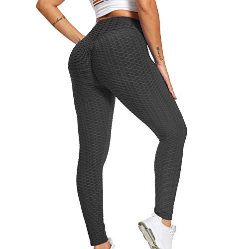 Iuulfex Scrunch Butt Lifting Leggings Booty Yoga Pants Anti Cellulite Textured Leggings Women Workout High Waisted