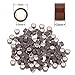 1000 Silicone Micro Link Rings 5mm Lined Beads Deadlocks for Hair Extensions Tool (1000Pcs(Pack of 1) (1000Pcs, Brown)