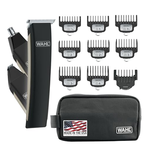 Wahl USA Rechargeable Lithium Ion 2.0 Beard Trimmer for Men - Facial Hair Trimmer with Precision T Blade for Grooming