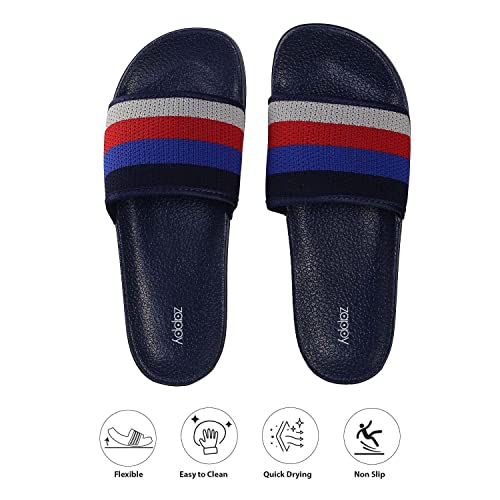 Image of ZAPPY Men's and Boy's Comfortable Flexible Super Soft Strap Slides Flip-Flop Slippers