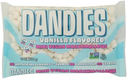 Dandies Minis - All Natural Vanilla Vegan Marshmallows (283g Bag)