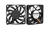 2 pièces 60mm ventilateur de refroidissement 12V 24V sans brosse 2PIN 3PIN DC refroidisseur ventilateur 60x60x10mm 6010 6cm 2.36 pouces for ordinateur PC CPU boîtier de refroidissement