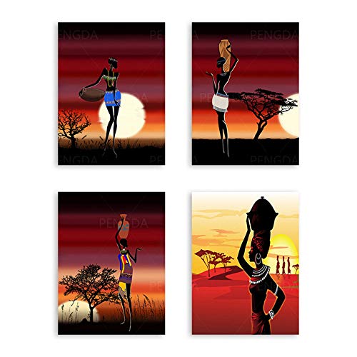 Affiche d'art mural femme africaine en impression jet d'encre haute définition