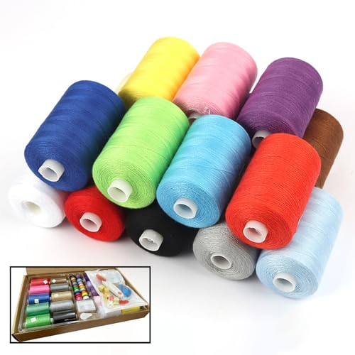 Fil à coudre machine cassant ? Pack 20 bobines polyester anti-rupture avec accessoires