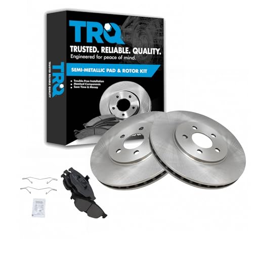 TRQ Front Brake Pad & Rotor Kit for 2001-2006 Chrysler Sebring / 2001-2005 Dodge Stratus