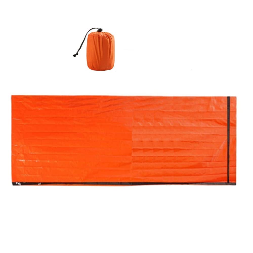 TopHomer Emergency Sleeping Bag Survival Bag Waterproof Windproof Retains Heat Emergency Tent Emergency Survival Shelter Portable Life Tent for Field Exploration,Tourism (Orange)